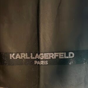 Karl Lagerfeld Black Scarf